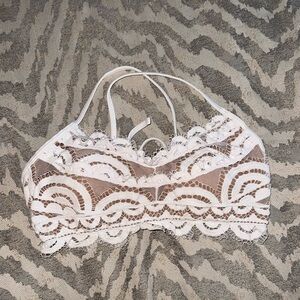 PQ Swim Water Lily Lace White Bralette